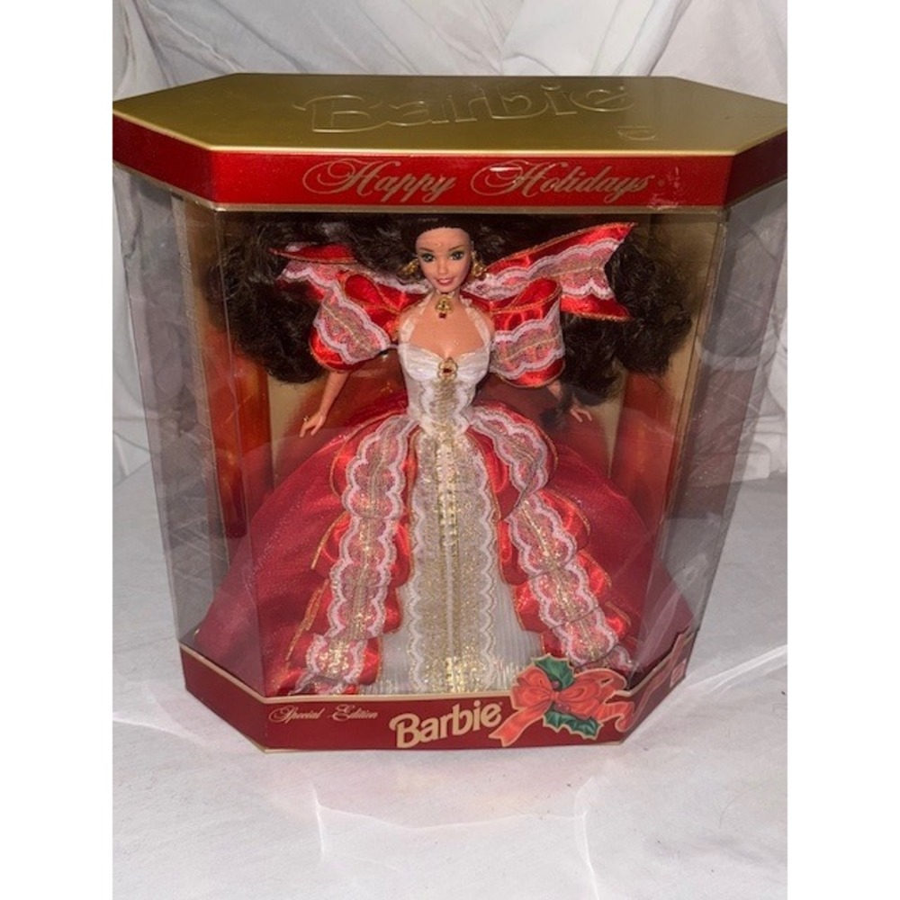 Happy Holidays Barbie Doll 1997 Special‎ Edition 10th Anniversary NIB